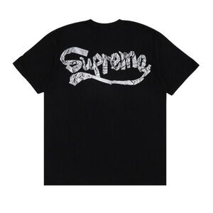 Supreme Black Tape Tee with Graphic Logo